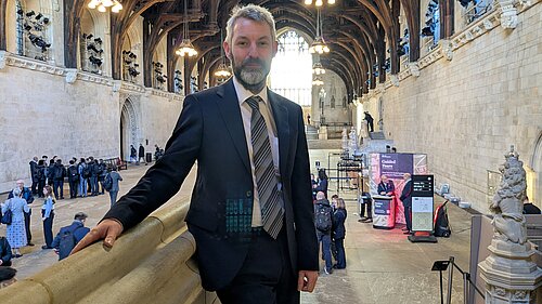 Will Forster in Westminster Hall